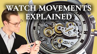 Watch Movements Explained  Mechanical vs Automatic vs Quartz Watches [upl. by Lleznol915]