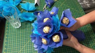 How to Make Ferrero Rocher Chocolate Bouquet [upl. by Ahrat]