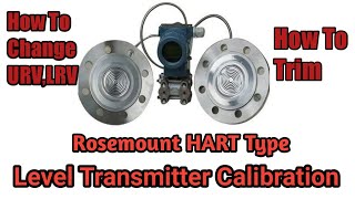 Level Transmitter Calibration  Rosemount 3051CD2  Remote Seal Type [upl. by Radman100]