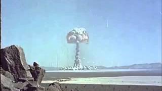 Nevada Atom Bomb Test  Colour Footage of Mushroom Cloud [upl. by Woodley]