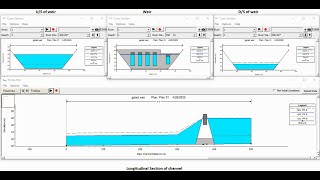 HEC RAS Tutorial 5 simulation of gated weir inline structure [upl. by Namialus]