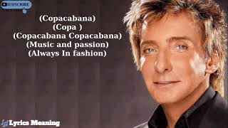 Barry Manilow  Copacabana At The Copa  Lyrics Meaning [upl. by Eelasor482]