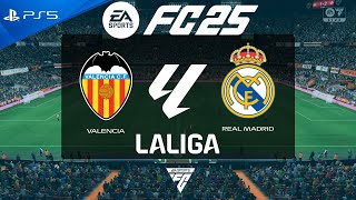 FC 25 Valencia vs Real Madrid  La Liga 202425  PS5 [upl. by Ailev]