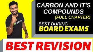 Carbon and its compounds FULL CHAPTER REVISION  CLASS 10 CBSE FOR BOARD EXAMS [upl. by Allsun]