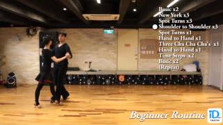 Cha Cha Cha Beginner Routine [upl. by Tupler]