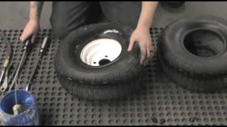 How to Change a Lawn Mower Tire [upl. by Kcirddahc318]