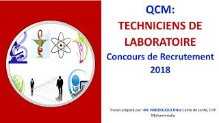 QCM Techniciens de laboratoire [upl. by Nyrac]