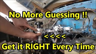 Set Ignition Timing amp Install Distributor  TIMING TRICK Ford Chevy Mopar [upl. by Goeger244]