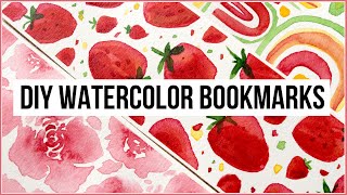 DIY Watercolor Bookmarks amp Painting Ideas [upl. by Irihs381]