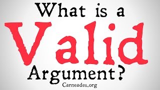 What is a Valid Argument Philosophical Definition [upl. by Arvo]